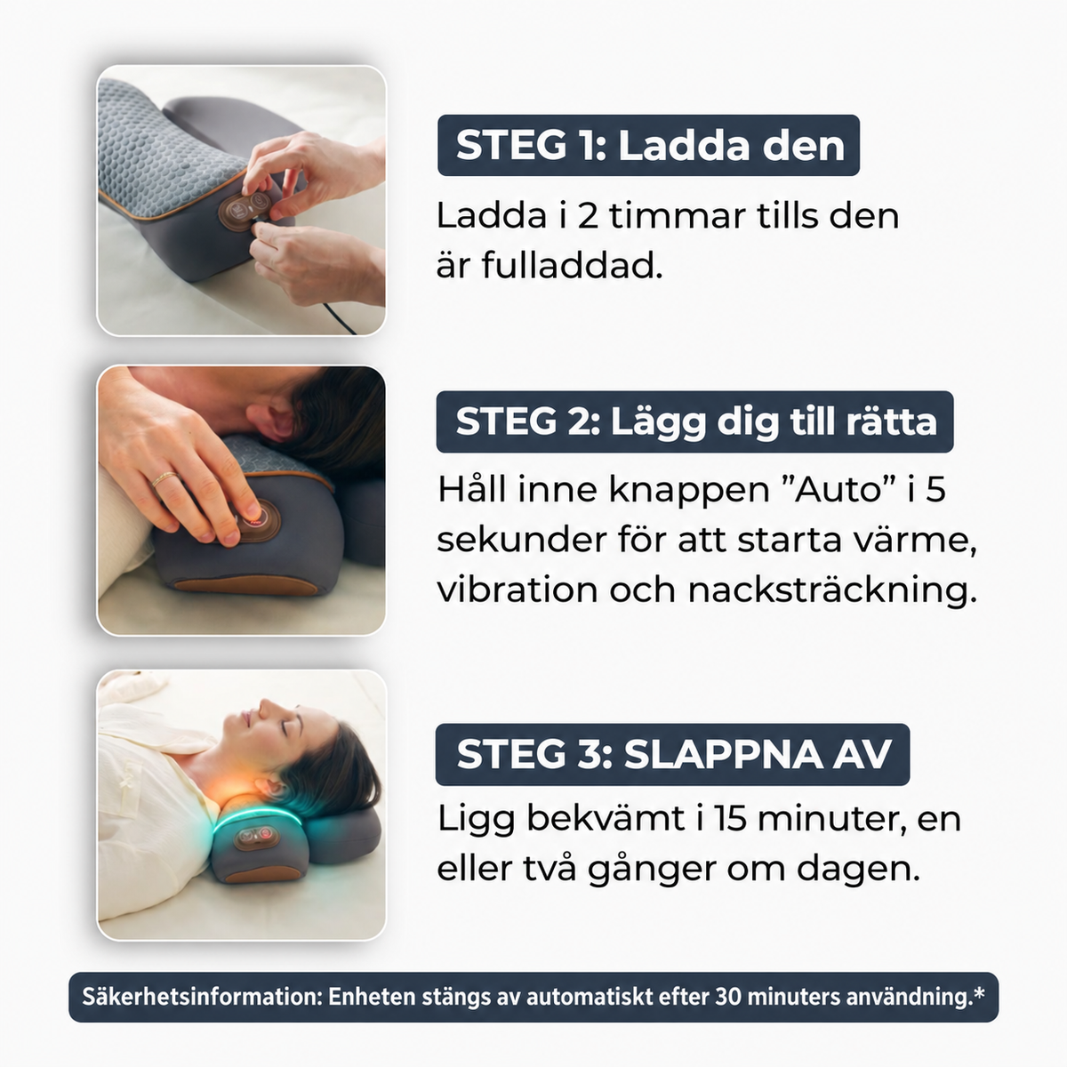 NakkeCare Pro® | Nakkepute 3-i-1